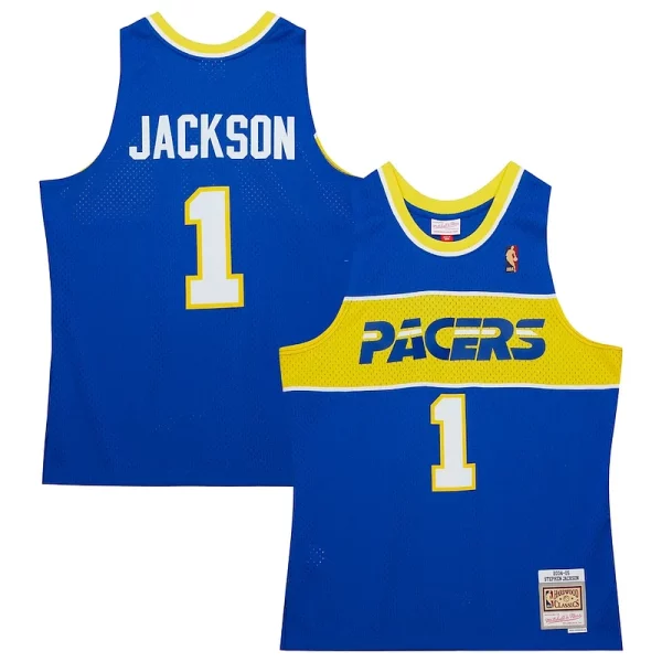 Stephen Jackson Indiana Pacers Hardwood Classics Swingman Jersey Royal Exquisite