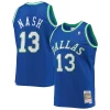Steve Exceptionnel Nash Dallas Mavericks 1998/99 Hardwood Classics Swingman Jersey Blue