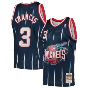 Steve Francis Houston Rockets Hardwood Classics Swingman Jersey Navy Élégant