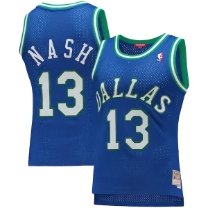 Steve Nash Dallas Mavericks Women's 1998/99 Tendance Hardwood Classics Swingman Jersey Blue