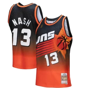 Steve Nash Phoenix Exquisite Suns 1996/97 Hardwood Classics Fadeaway Swingman Player Jersey Orange/Black