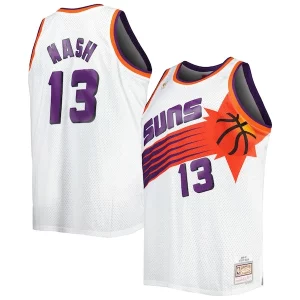 Steve Nash Phoenix Haut de gamme Suns Big & Tall Hardwood Classics 1996/97 Swingman Jersey White/Black