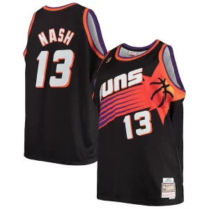 Steve Nash Phoenix Suns 1996/97 Big & Tall Magnifique Hardwood Classics Swingman Jersey Black/White