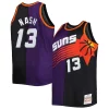 Steve Nash Phoenix Suns Big & Tall Hardwood Classics 1996/97 Split Swingman Vibrant Jersey Purple/Black
