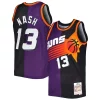Steve Nash Phoenix Suns Hardwood Classics 1996/97 Split Swingman Exquisite Jersey Purple/Black
