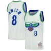 Steve Smith Éclatant Atlanta Hawks Chainstitch Swingman Jersey Cream