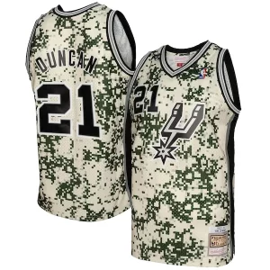 Tim Duncan Confortable San Antonio Spurs 2013/14 Swingman Jersey Camo