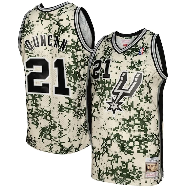 Tim Duncan Confortable San Antonio Spurs 2013/14 Swingman Jersey Camo