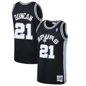 Tim Duncan Exquisite San Antonio Spurs 1998/99 Hardwood Classics Swingman Jersey Black
