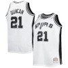 Tim Duncan San Antonio Spurs Big & Tall Captivant Hardwood Classics 1998/99 Swingman Jersey White/Black