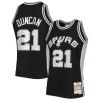 Tim Duncan San Haut de gamme Antonio Spurs 1998/99 Hardwood Classics NBA 75th Anniversary Diamond Swingman Jersey Black