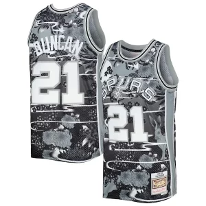 Tim Duncan San Magnifique Antonio Spurs 1998/99 Hardwood Classics Lunar New Year Swingman Jersey Silver