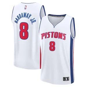 Tim Hardaway Jr. Detroit Pistons Fast Break Replica Player Jersey Association Admirable Edition White