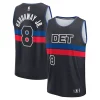 Tim Hardaway Jr. Detroit Pistons Youth Exclusif Fast Break Player Jersey Statement Edition Black