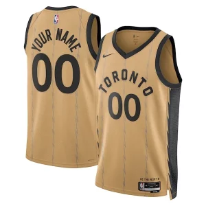 Toronto Raptors Nike Unisex 2023/24 Custom Admirable Swingman Jersey Gold City Edition