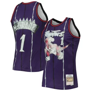 Tracy McGrady Gracieux Toronto Raptors 1998/99 Hardwood Classics NBA 75th Anniversary Diamond Swingman Jersey Purple
