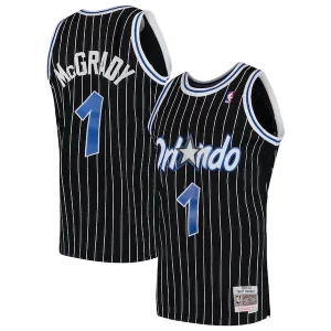 Tracy McGrady Orlando Notable Magic Hardwood Classics Swingman Jersey Black/Blue