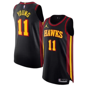 Trae Young Atlanta Hawks Jordan Brand Authentic Player Jersey Statement Edition Splendide Black