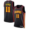 Trae Young Atlanta Hawks Jordan Brand Unisex Swingman Jersey Statement Exquisite Edition Black
