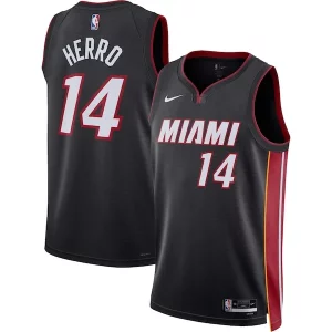 Tyler Herro Exquisite Miami Heat Nike Unisex Swingman Jersey Icon Edition Black