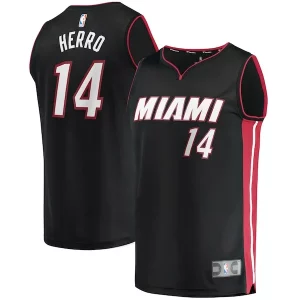 Tyler Herro Miami Heat Fast Break Exclusif Replica Jersey Icon Edition Black