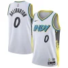 Tyrese Haliburton Indiana Pacers Nike Unisex 2024/25 Swingman Player Jersey City Edition White Confortable