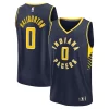 Tyrese Haliburton Indiana Pacers Youth Fast Break Replica Player Jersey Admirable Icon Edition Navy