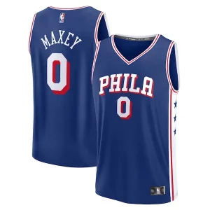 Tyrese Maxey Philadelphia 76ers Big & Tall Dashing Fast Break Jersey Icon Edition Royal