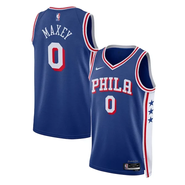 Tyrese Maxey Philadelphia 76ers Nike Unisex Swingman Jersey Personalisable Association Edition Royal