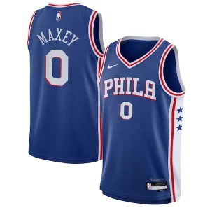 Tyrese Uniques Maxey Philadelphia 76ers Nike Youth Swingman Jersey Icon Edition Royal