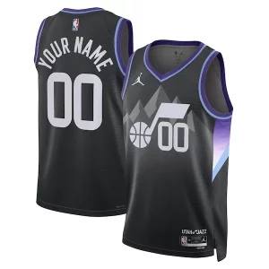Utah Jazz Jordan Brand Unisex 2024/25 Premium Custom Swingman Jersey Statement Edition Black