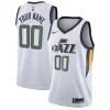 Utah Jazz Nike Swingman Custom Jersey Association Edition White Superbe