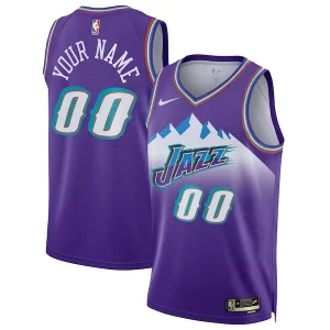 Utah Jazz Nike Unisex 2022/23 Custom Haut de gamme Swingman Jersey Classic Edition Purple