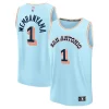 Victor Wembanyama San Antonio Spurs 2024/25 Haut de gamme Fast Break Player Jersey City Edition Light Blue