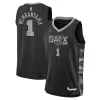 Victor Wembanyama San Antonio Spurs Jordan Brand Youth Swingman Refiné Jersey Statement Edition Black