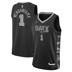 Victor Wembanyama San Antonio Spurs Jordan Brand Youth Swingman Refiné Jersey Statement Edition Black