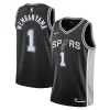 Victor Wembanyama San Antonio Spurs Nike Youth 2023 NBA Confortable Draft First Round Pick Swingman Jersey Icon Edition Black