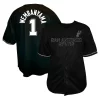Victor Wembanyama San Antonio Spurs Profile Big & Bold Tall Name & Number Button Up Jersey Black