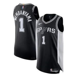 Victor Wembanyama San Unique Antonio Spurs Nike Authentic Jersey Icon Edition Black