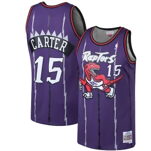 Vince Carter Toronto Collectible Raptors 1998/99 Hardwood Classics Swingman Jersey Purple/White