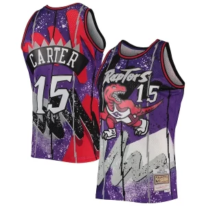 Vince Carter Toronto Moderne Raptors Hardwood Classics 1998/99 Hyper Hoops Swingman Jersey Purple