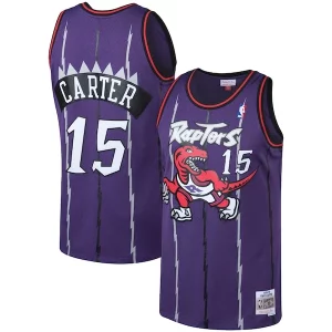 Vince Carter Toronto Raptors 1998/99 Big & Tall Hardwood Classics Swingman Jersey Purple/White Sophistiqué