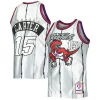 Vince Carter Toronto Raptors 1998/99 Hardwood Classics 75th Anniversary Swingman Jersey Platinum Exclusif