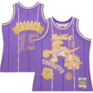 Vince Carter Toronto Raptors 1998/99 Swingman Sidewalk Sketch Jersey Bold Purple