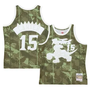 Vince Carter Toronto Raptors Hardwood Classics Personalisable 1998/99 Ghost Green Swingman Jersey Camo