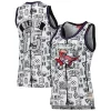 Vince Carter Toronto Raptors Women's 1998 Doodle Vibrant Swingman Jersey White