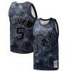 Vince Luxueux Carter Toronto Raptors Hardwood Classics 1998/99 Tie Dye Swingman Jersey Black