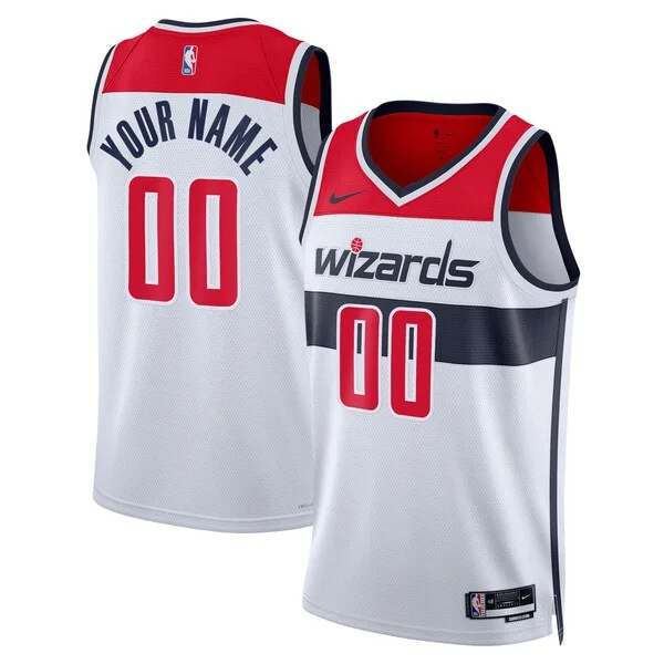 Washington Wizards Admirable Nike Unisex Swingman Custom Jersey White Association Edition