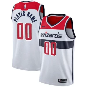 Washington Wizards Nike 2020/21 Swingman Custom Jersey Association Refiné Edition White