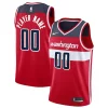 Washington Wizards Nike 2020/21 Swingman Custom Jersey Icon Edition Exquisite Red